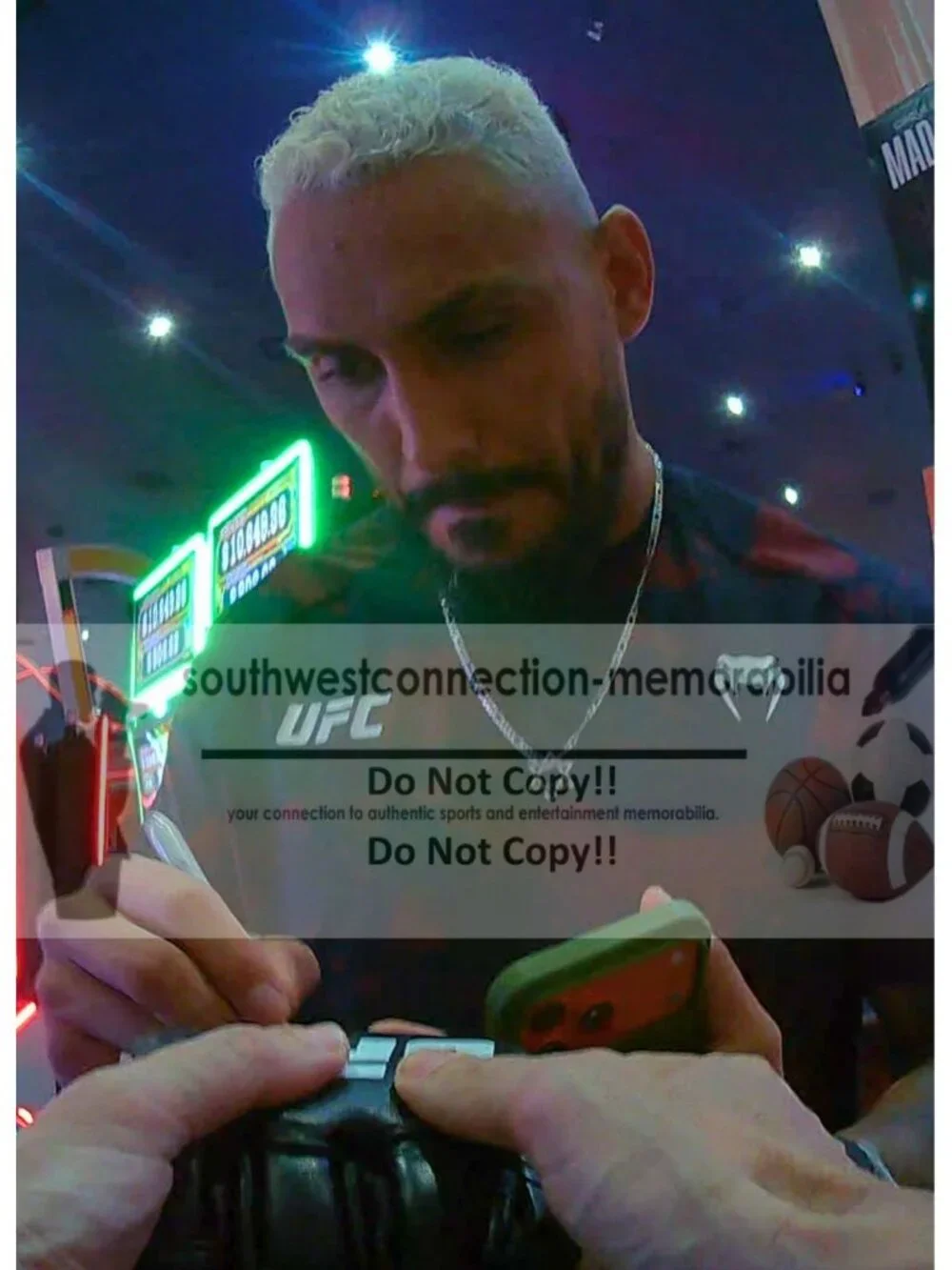 Ryan Gandra Signed UFC MMA Glove Exact Photo Proof COA Autograph Memorabilia